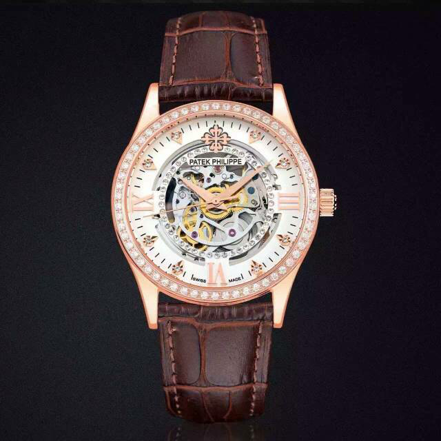 镂空百达翡丽手表 百达翡丽Patek Philippe 全缕空 包18K玫瑰金 男士自动机械手表 进口机芯